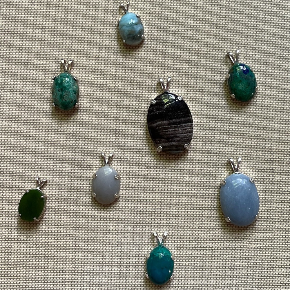 Sterling Silver Gemstone Pendants